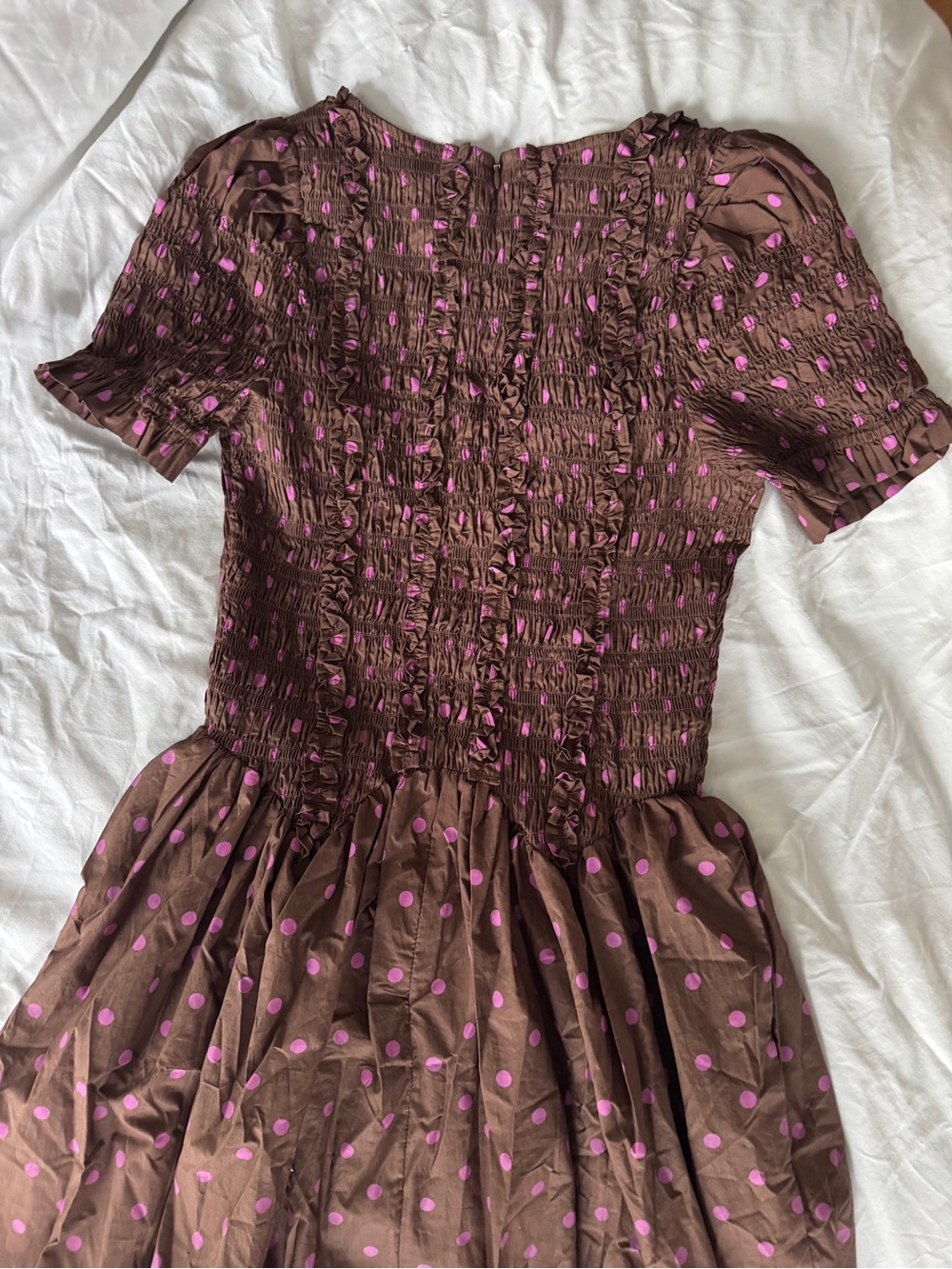 Damson Madder Raphaela 100% cotton Midi Dress - Picture 8 of 12